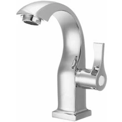 Single Cold Water Faucet Chrome Bathroom Sink Faucet Copper Single Lever Spout Basin Bath Cold Water Faucet Home Garden Accessories