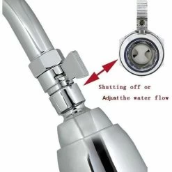 Brass Plunger Shower/Hand Shower/Bidet Shut Off Valve Flow Control Universal Replacement Parts -Comfort Bathroom Store 100162242 5