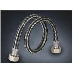 Baking Mold Sets Aluminum Wire Nylon Braided Metal High Pressure Water Inlet Hose, Explosion Proof Tubing For 4 Point Hot And Cold Water Faucet (Black Aluminum Wire) -Comfort Bathroom Store 100165123 5