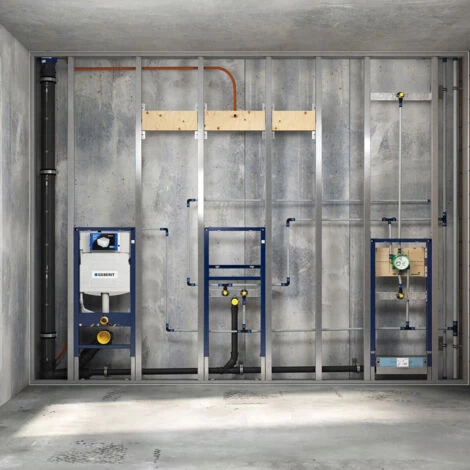 Geberit Duofix UP3201 WC Toilet Frame 1120mm With 120mm Sigma Cistern Pre-Wall Blue 6 Geberit Duofix UP3201 WC Toilet Frame 1120mm With 120mm Sigma Cistern Pre-Wall Blue - Image 4