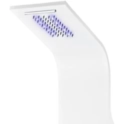 Shower Panel Unit Aluminium 20x44x130 Cm White VidaXL -Comfort Bathroom Store 10099925 4