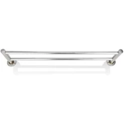 Stainless Steel Towel Rack 2 Tubes VidaXL -Comfort Bathroom Store 1017662 4