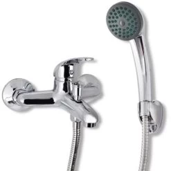 Bath Shower Mixer Tap Kit Chrome VidaXL