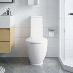 Ceramic Toilet Back Water Flow White VidaXL -Comfort Bathroom Store 1018873 4