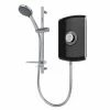 Triton Amore 9.5kW Electric Shower Gloss Black 5 Spray Mode Handset 1.5m Hose -Comfort Bathroom Store 10328501 1