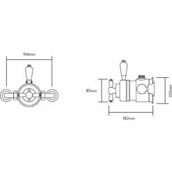 Aqualisa Aquatique Thermostatic Exposed Shower Valve - Chrome -Comfort Bathroom Store 10356346 3