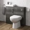 Aurora Modern Bathroom Toilet & Basin Sink Vanity Unit 900mm Charcoal Finish -Comfort Bathroom Store 10405505 1