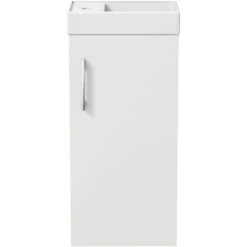 Aurora Modern Bathroom Basin Sink Vanity Unit 1 Tap Hole 400mm Gloss White 10 Aurora Modern Bathroom Basin Sink Vanity Unit 1 Tap Hole 400mm Gloss White -Comfort Bathroom Store 10405506 4