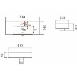 800mm Bathroom Vanity Unit Basin 2 Drawer Cabinet Unit Gloss Grey -Comfort Bathroom Store 10405528 5