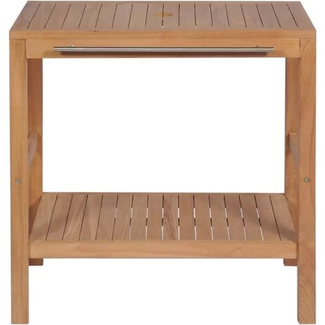 Bathroom Vanity Cabinet Solid Teak 74x45x75 Cm VidaXL 6 Bathroom Vanity Cabinet Solid Teak 74x45x75 Cm VidaXL - Image 4