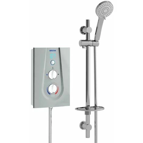 Bristan Joy Thermostatic Electric Shower 8.5kW Metallic Silver Modern Round Head 3 Bristan Joy Thermostatic Electric Shower 8.5kW Metallic Silver Modern Round Head