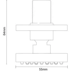 Wholesale Domestic Deluxe Polished Chrome Round Body Shower Jet -Comfort Bathroom Store 11295841 5