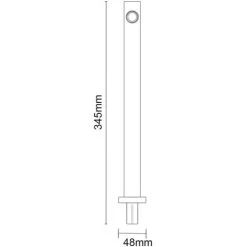 Wholesale Domestic Cubix Polished Chrome 345mm Square Shower Arm 11 Wholesale Domestic Cubix Polished Chrome 345mm Square Shower Arm -Comfort Bathroom Store 11295844 5