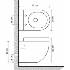 Wall-Hung Toilet Ceramic White VidaXL 9 Wall-Hung Toilet Ceramic White VidaXL -Comfort Bathroom Store 11310404 3