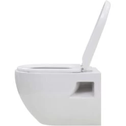 Wall-Hung Toilet Ceramic White VidaXL 11 Wall-Hung Toilet Ceramic White VidaXL -Comfort Bathroom Store 11310404 5