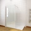 ELEGANT 800mm Walk In Shower Enclosure 8mm Easy Clean Glass Wetroom Shower Screen Panel -Comfort Bathroom Store 11939631 1
