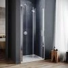 ELEGANT 800mm Bifold Shower Door Glass Shower Enclosure Reversible Folding Shower Door -Comfort Bathroom Store 11939804 1