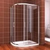 ELEGANT 1200 X 800 Mm Left Offset Quadrant Shower Enclosure 6mm Easy Clean Glass Sliding Door Shower Cubicle With Tray + Waste -Comfort Bathroom Store 11939849 1