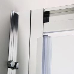 ELEGANT 860mm Pivot Hinge Shower Door 6mm Safety Glass Shower Enclosure Cubicle -Comfort Bathroom Store 11939882 5