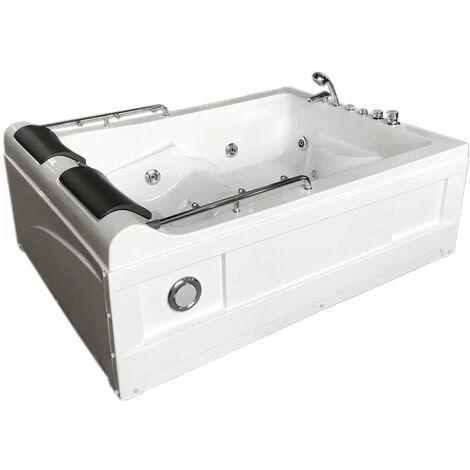 SIMBA WHIRLPOOL BATH TUB CHROMOTHERAPY 175 X 132cm White MIMI 4 SIMBA WHIRLPOOL BATH TUB CHROMOTHERAPY 175 X 132cm White MIMI - Image 2