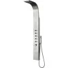 Milano Niagara - Modern Exposed Thermostatic Shower Tower Panel With Rainfall Shower Head&44 Body Jets&44 Hand Shower Handset And Waterblade Function - Chrome -Comfort Bathroom Store 1302739 1