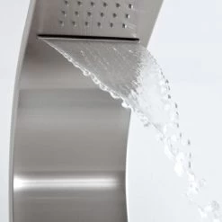 Milano Niagara - Modern Exposed Thermostatic Shower Tower Panel With Rainfall Shower Head&44 Body Jets&44 Hand Shower Handset And Waterblade Function - Chrome -Comfort Bathroom Store 1302739 3