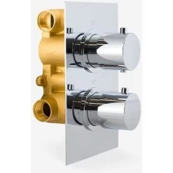 Violet Modern Round 2 Way Concealed Thermostatic Shower Mixer Valve