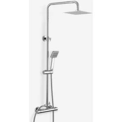 Rosa Dual Control Square Slim Head Thermostatic Shower Mixer & Easy Fitting Kit 9 Rosa Dual Control Square Slim Head Thermostatic Shower Mixer & Easy Fitting Kit -Comfort Bathroom Store 13069165 4