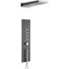 Milano Oceanie - Modern Concealed Thermostatic Shower Tower Panel With Rainfall Shower Head&44 Body Jets&44 Hand Shower Handset And Waterblade Function - Gunmetal Grey -Comfort Bathroom Store 1323561 1