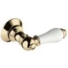 Bristan White & Gold Extended Traditional Cistern Lever With White Components - W-CL6-G-WHT -Comfort Bathroom Store 13381797 1