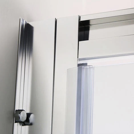 ELEGANT Pivot Hinge Shower Enclosure 700 X 700 Mm Reversible Safety Glass Shower Screen Cubicle With Side Panel 6 ELEGANT Pivot Hinge Shower Enclosure 700 X 700 Mm Reversible Safety Glass Shower Screen Cubicle With Side Panel - Image 4