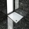 ELEGANT Rectangular 1000 X 800 X 40 Mm Stone Tray For Shower Enclosure Cubicle + Waste Trap -Comfort Bathroom Store 13461507 1