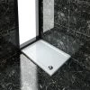 ELEGANT Rectangular 1100 X 800 X 40 Mm Stone Tray For Shower Enclosure Cubicle + Waste Trap -Comfort Bathroom Store 13461520 1