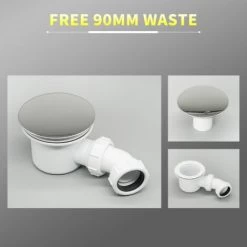 ELEGANT 800 X 800 X 40 Mm Square Stone Tray + Waste Trap 9 ELEGANT 800 X 800 X 40 Mm Square Stone Tray + Waste Trap -Comfort Bathroom Store 13461610 4