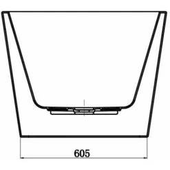 Luxury Evettes Modern Freestanding Bath 1500mm Acrylic Built In Waste White 11 Luxury Evettes Modern Freestanding Bath 1500mm Acrylic Built In Waste White -Comfort Bathroom Store 13701960 5