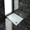 ELEGANT Rectangular 1000 X 700 X 40 Mm Stone Tray For Shower Enclosure Cubicle + Waste Trap -Comfort Bathroom Store 13721283 1