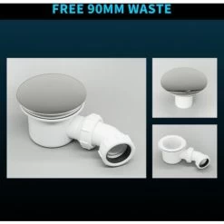 ELEGANT Rectangular 1000 X 700 X 40 Mm Stone Tray For Shower Enclosure Cubicle + Waste Trap -Comfort Bathroom Store 13721283 4