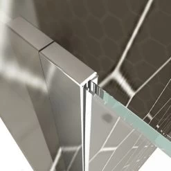 Elegant Walk In Shower Door, 1000x1850mm Wet Room Screen Glass 6mm Tougheded Safety Panel With Support Bar -Comfort Bathroom Store 13721543 4