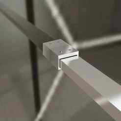 Elegant Walk In Shower Door, 1000x1850mm Wet Room Screen Glass 6mm Tougheded Safety Panel With Support Bar -Comfort Bathroom Store 13721543 5