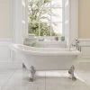 Traditional Buxton Freestanding Bath Single Ended Dragon Feet 1550 Acrylic White 1 Traditional Buxton Freestanding Bath Single Ended Dragon Feet 1550 Acrylic White -Comfort Bathroom Store 13816723 1