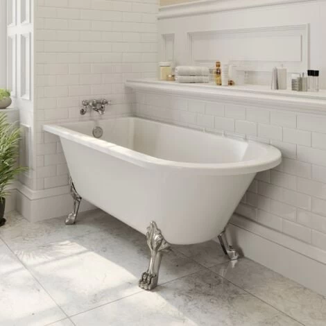 Traditional Freestanding Bath Roll Top Single Ended Dragon Feet 1500mm Worcester 4 Traditional Freestanding Bath Roll Top Single Ended Dragon Feet 1500mm Worcester - Image 2