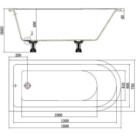 Traditional Freestanding Bath Roll Top Single Ended Dragon Feet 1500mm Worcester 7 Traditional Freestanding Bath Roll Top Single Ended Dragon Feet 1500mm Worcester - Image 5