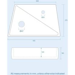 Tulla 455 X 275mm Rectangle Cloakroom Wall Hung Basin Sink 9 Tulla 455 X 275mm Rectangle Cloakroom Wall Hung Basin Sink -Comfort Bathroom Store 14627804 4