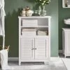 SoBuy Bathroom Cabinet Bathroom Shelf Bathroom Storage Cabinet Unit,BZR13-W -Comfort Bathroom Store 14648894 1