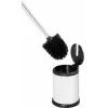 Aero Freestanding Stainless Steel Toilet Brush & Holder, White Finish 2 Aero Freestanding Stainless Steel Toilet Brush & Holder, White Finish -Comfort Bathroom Store 14685192 1
