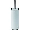 Nexus Freestanding Toilet Brush Holder With Curved Brush, White Finish -Comfort Bathroom Store 14685194 1