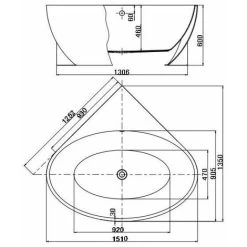 Modern Designer Corner Freestanding Bath Acrylic Bathtub 1510mm Built-In Waste 10 Modern Designer Corner Freestanding Bath Acrylic Bathtub 1510mm Built-In Waste -Comfort Bathroom Store 14986865 4