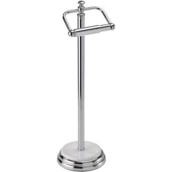 Opera Freestanding Toilet Roll Holder/Dispenser, Chrome