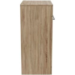 Napoli Bordalino Oak 500mm Floor Standing Vanity Unit For Countertop Basins With 2 Doors And Polished Chrome Handles 10 Napoli Bordalino Oak 500mm Floor Standing Vanity Unit For Countertop Basins With 2 Doors And Polished Chrome Handles -Comfort Bathroom Store 15435114 4