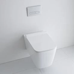 Milano Elswick - White Ceramic Modern Bathroom Wall Hung Toilet WC And Soft Close Seat -Comfort Bathroom Store 15473623 4